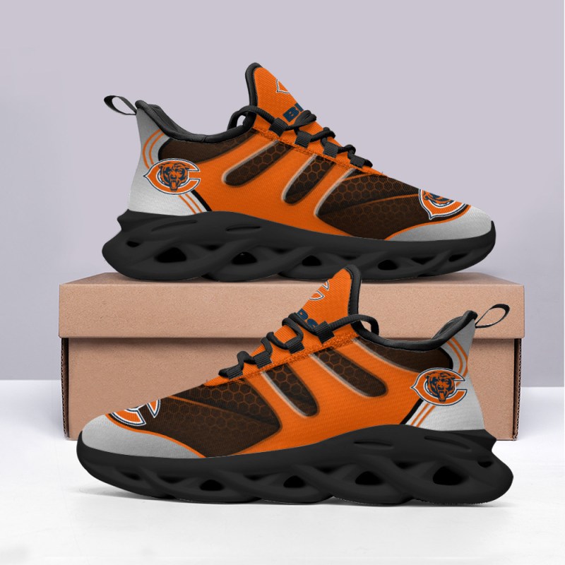 Chicago Bears Yezy Sneakers Back View