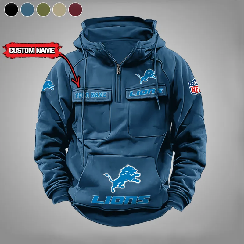 Detroit Lions Hoodie Blue