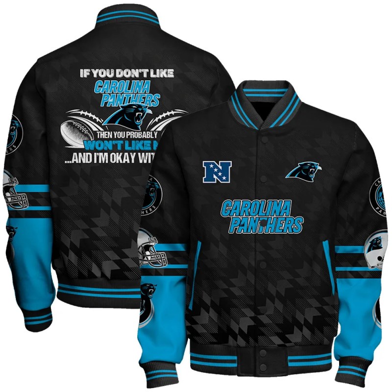 Carolina Panthers Varsity Jacket 1
