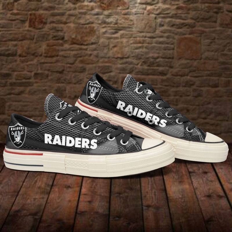 Las Vegas Raiders Low Top Canvas Shoes