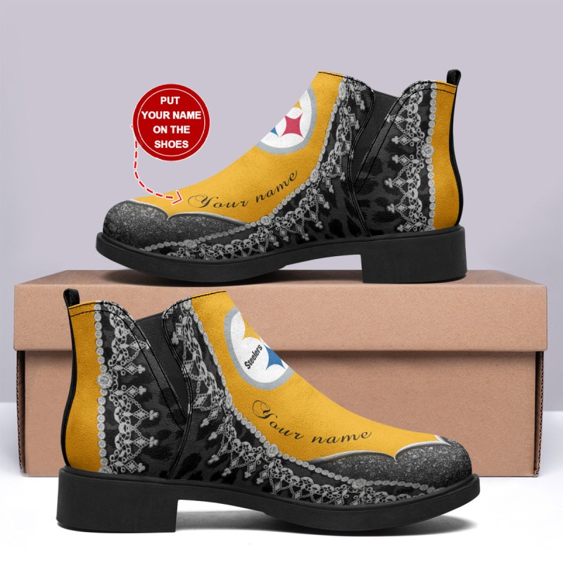 Pittsburgh Steelers Personalized Comfort & Fashion Short Boots