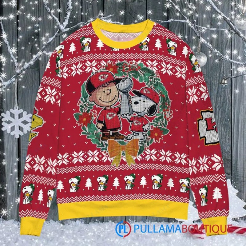 Kansas City Chiefs Ugly Christmas Sweater Design