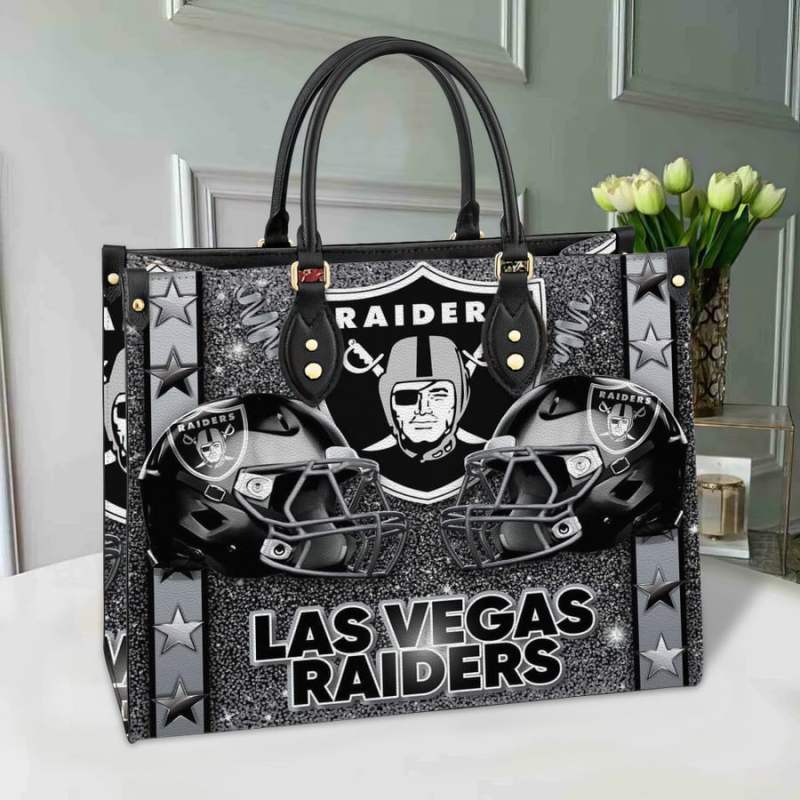 Las Vegas Raiders Leather Hand Bag