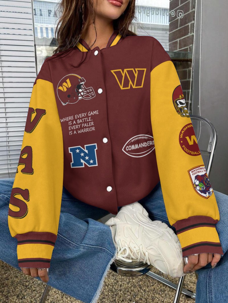 Washington Commanders Varsity Jacket
