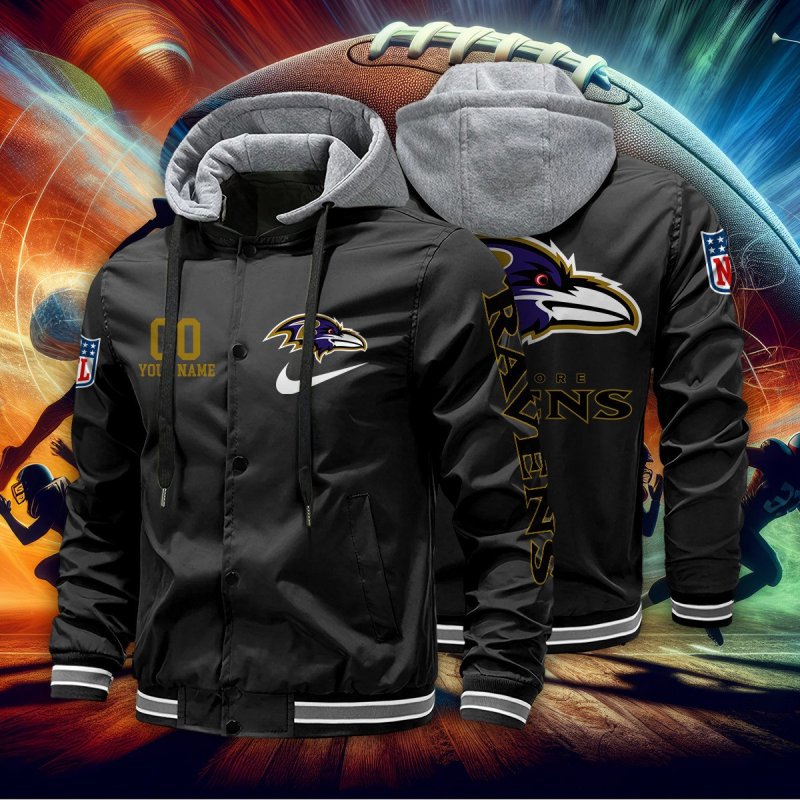 Baltimore Ravens Baseball Jacket Image 1