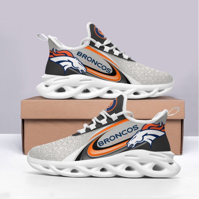 Denver Broncos Yezy Sneakers Side View