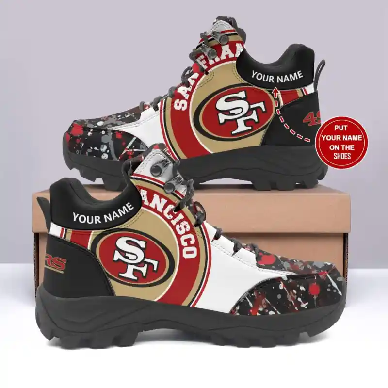 San Francisco 49ers Personalized Hiking Shoes