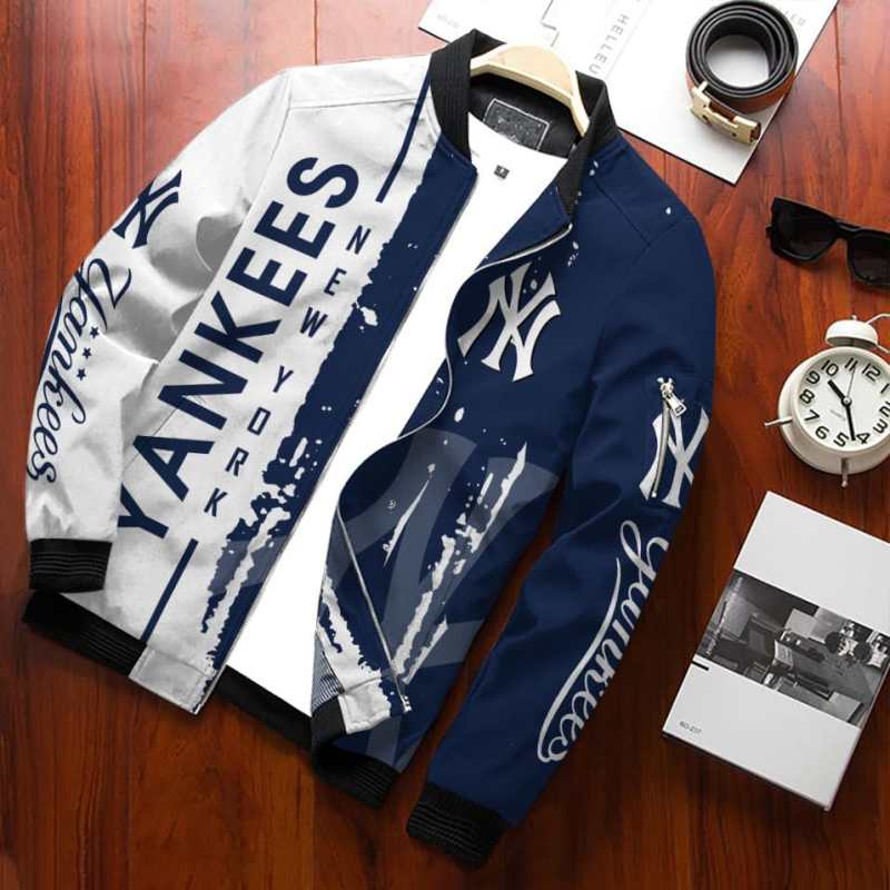 New York Yankees Personalized Bomber Jacket Details