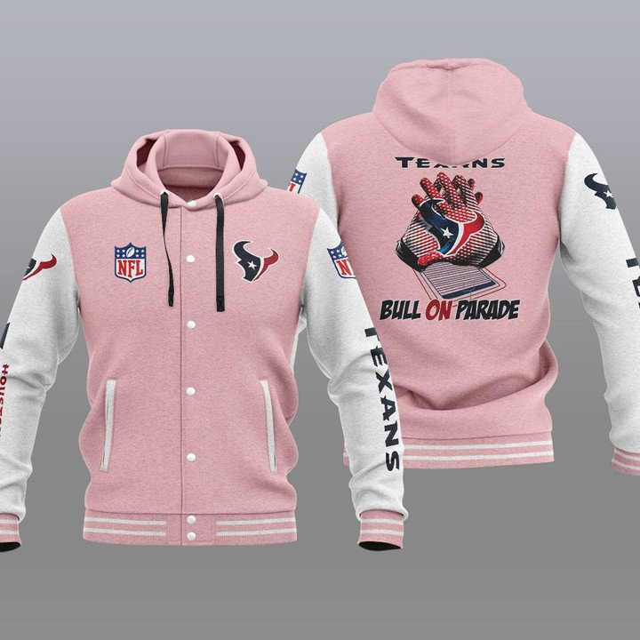 Houston Texans Hooded Baseball Jacket