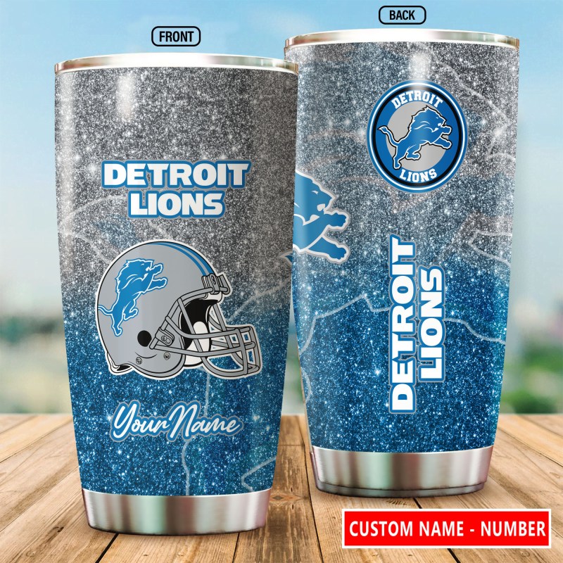 Detroit Lions Personalized Tumbler
