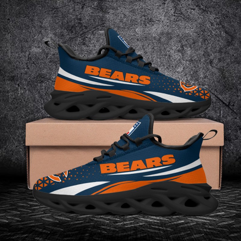 Chicago Bears Yezy Running Sneakers in Action