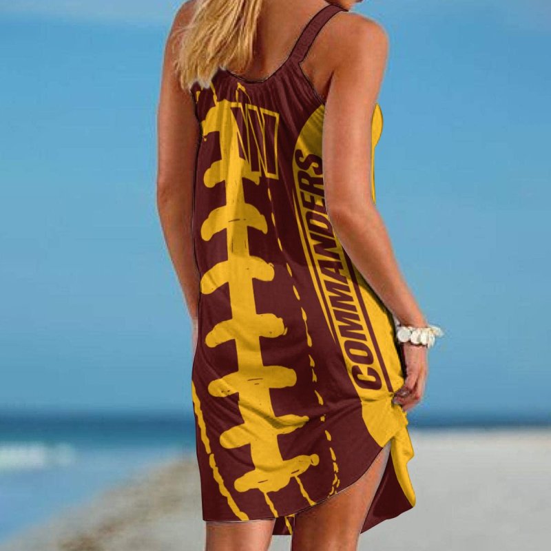 Washington Commanders Beach Dress - Custom Design