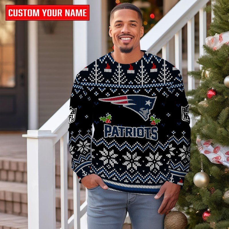 New England Patriots Ugly Christmas Sweater 4