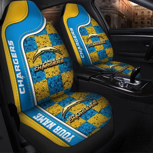 Los Angeles Chargers Car Seat Cover Design