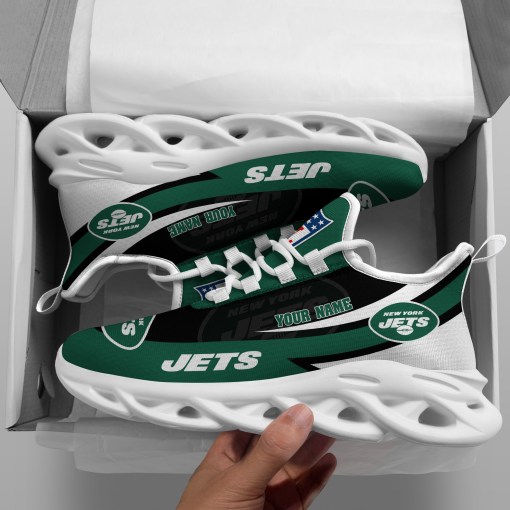 New York Jets Personalized Yezy Running Sneakers