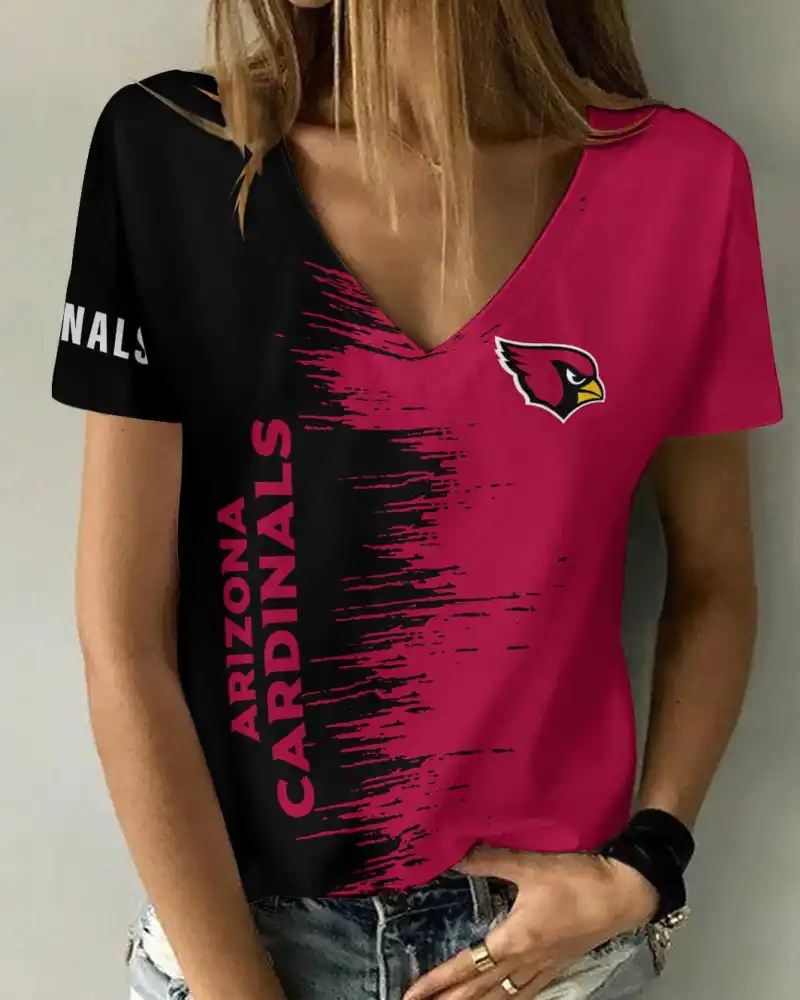 Arizona Cardinals Summer V-Neck Women's T-Shirt