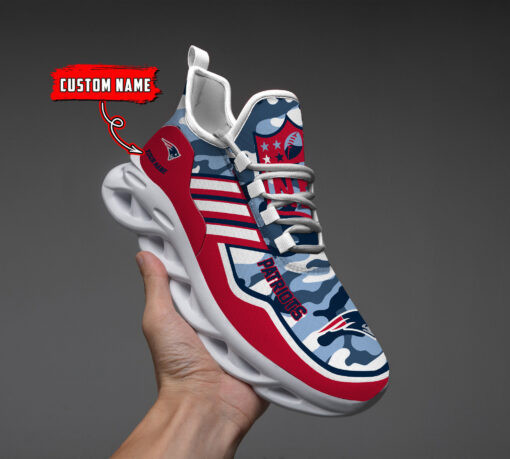 New England Patriots Personalized Yezy Running Sneakers