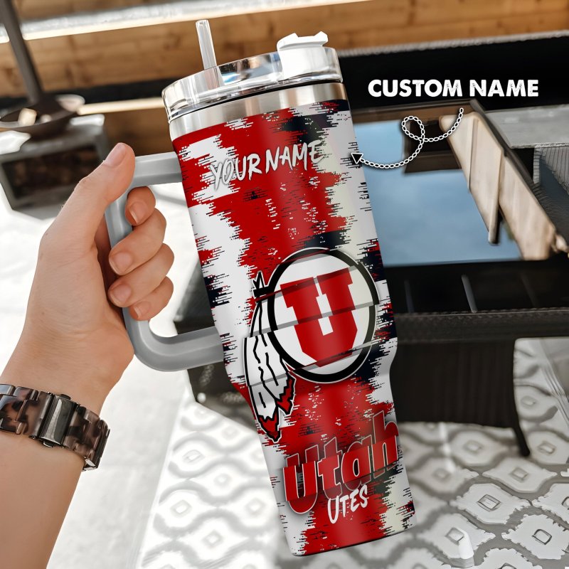 Utah Utes Tumbler Image 1