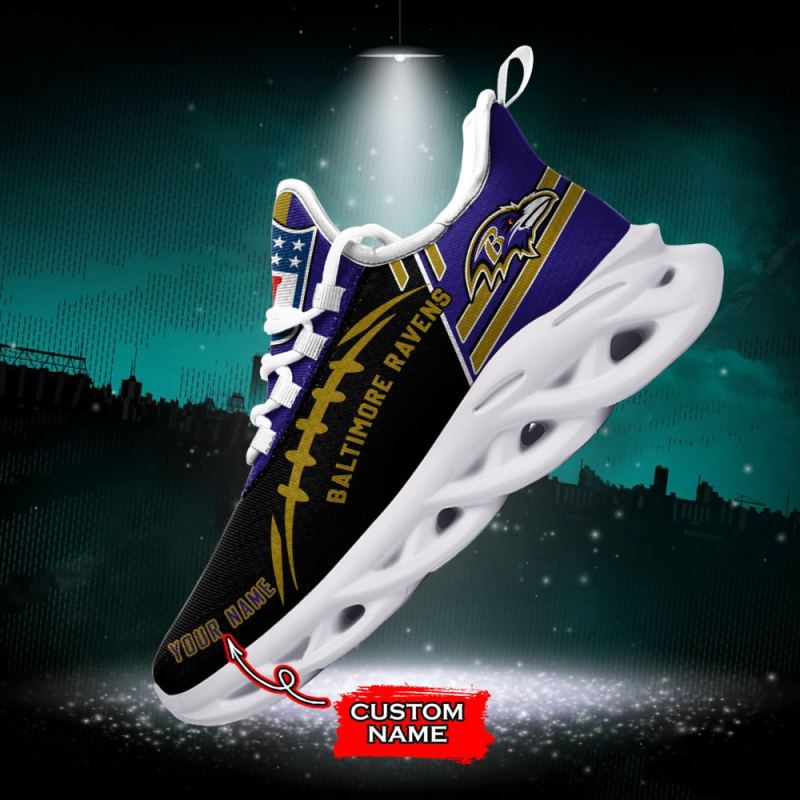 Baltimore Ravens Personalized Yezy Running Sneakers