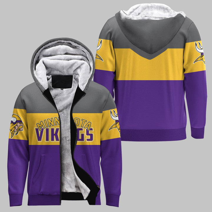 Minnesota Vikings Extreme Fleece 3D Hoodie