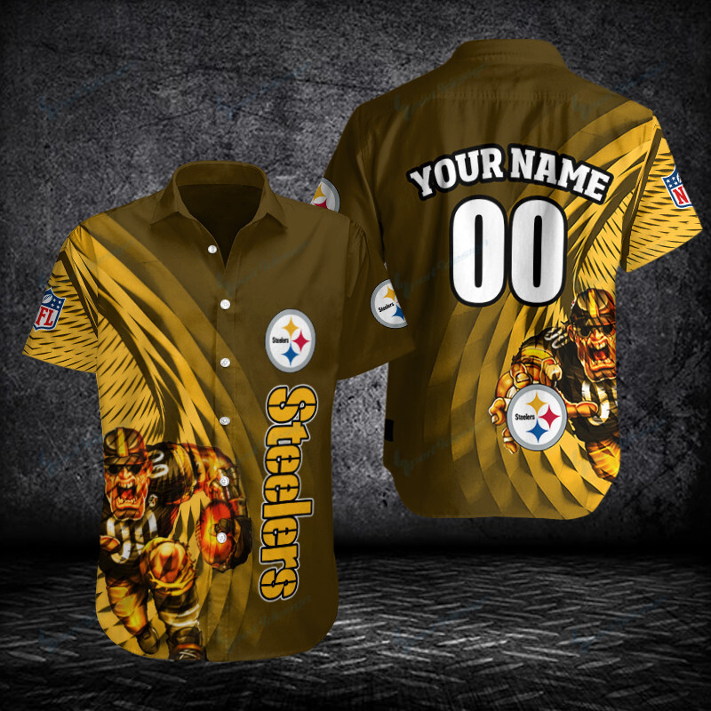 Pittsburgh Steelers Personalized Button Shirt Sizing Chart