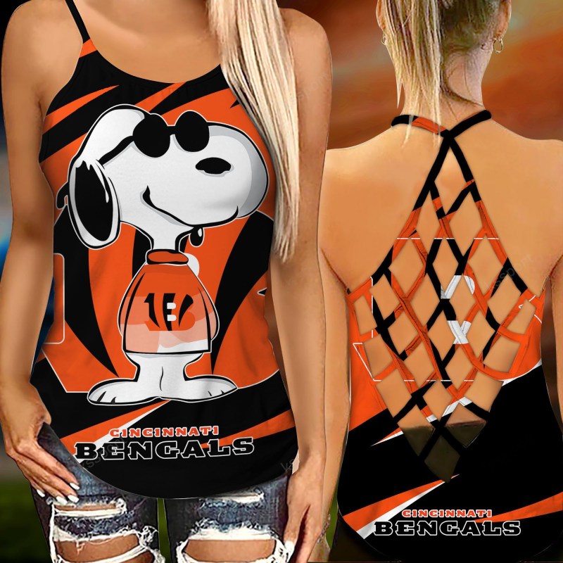 Cincinnati Bengals Criss Cross Tank Top
