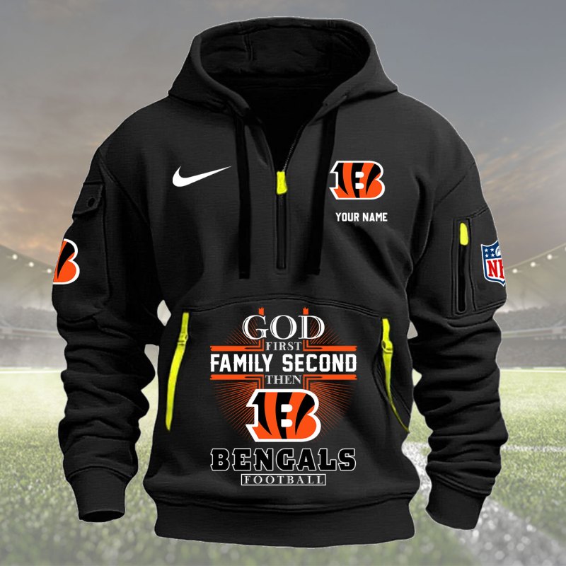 Black Cincinnati Bengals Hoodie
