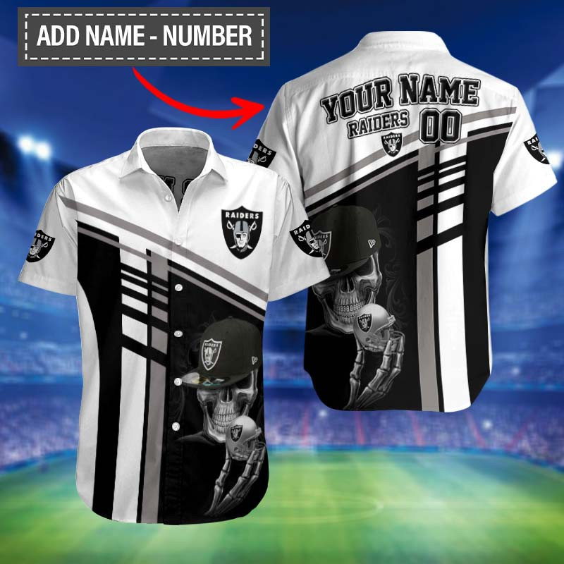 Sizing Chart for Las Vegas Raiders Button Shirt