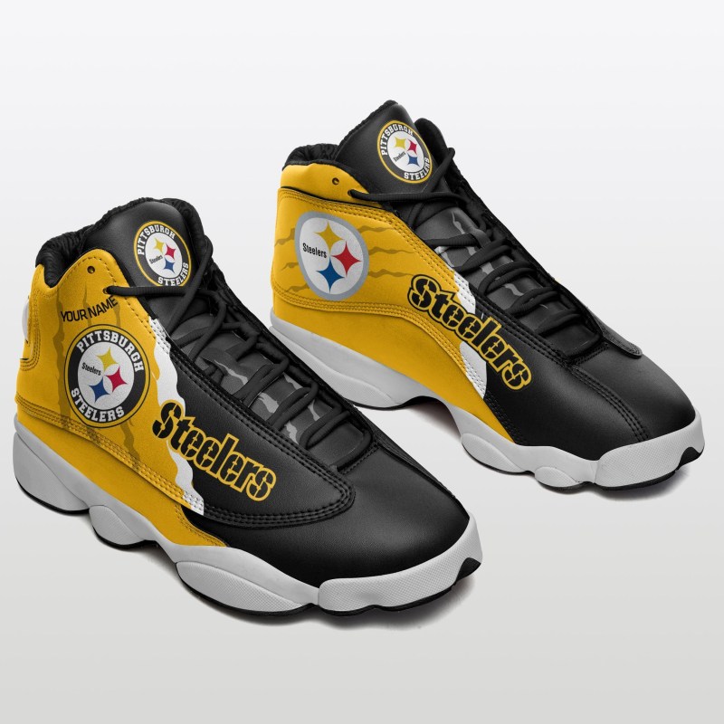 Pittsburgh Steelers Personalized Air JD13 Sneakers