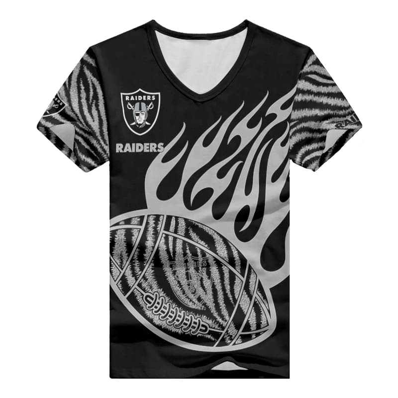 Las Vegas Raiders V-neck T-shirt Back