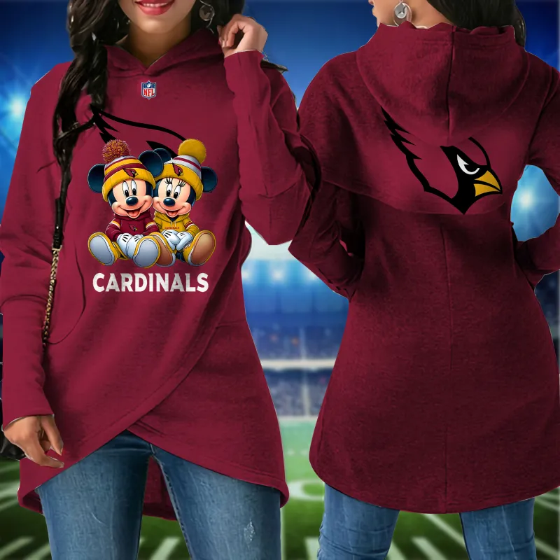 Arizona Cardinals Women Irregular Hoodie