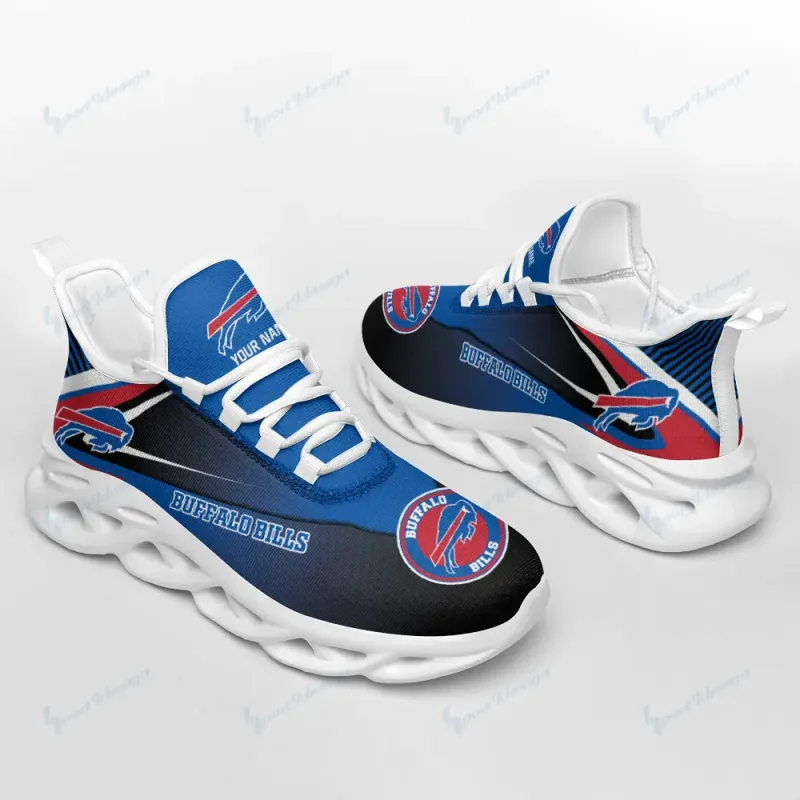 Buffalo Bills Yezy Sneakers Side View