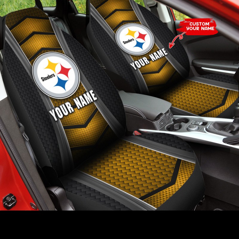 Pittsburgh Steelers Personalized Car Seat Covers