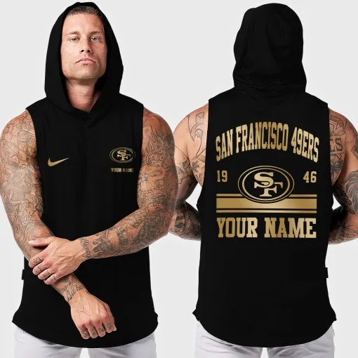 San Francisco 49ers Men’s Workout Hooded Tank Top