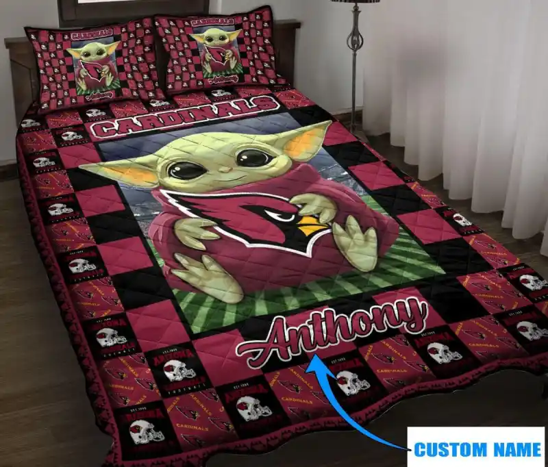 Arizona Cardinals Personalized Quilt Set