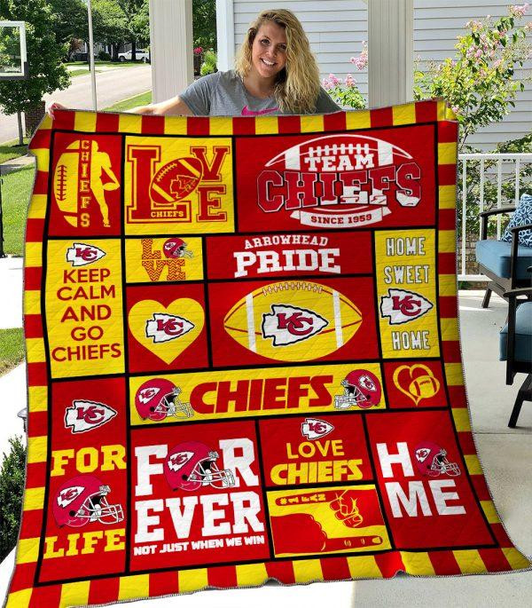 Kansas City Chiefs Premium Quilt Size Chart