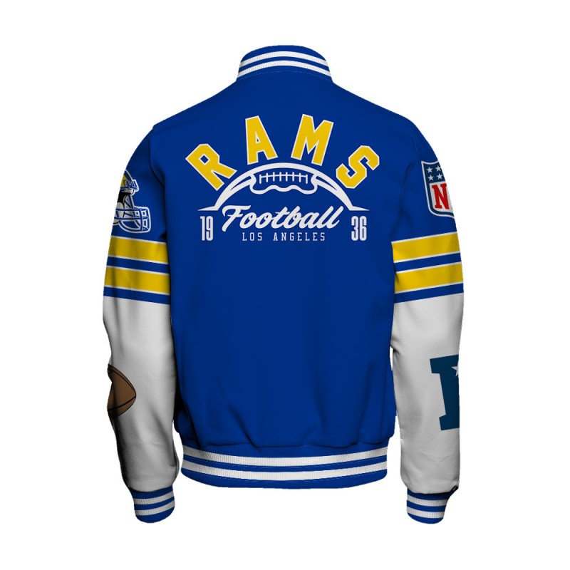 Los Angeles Rams Varsity Jacket Details