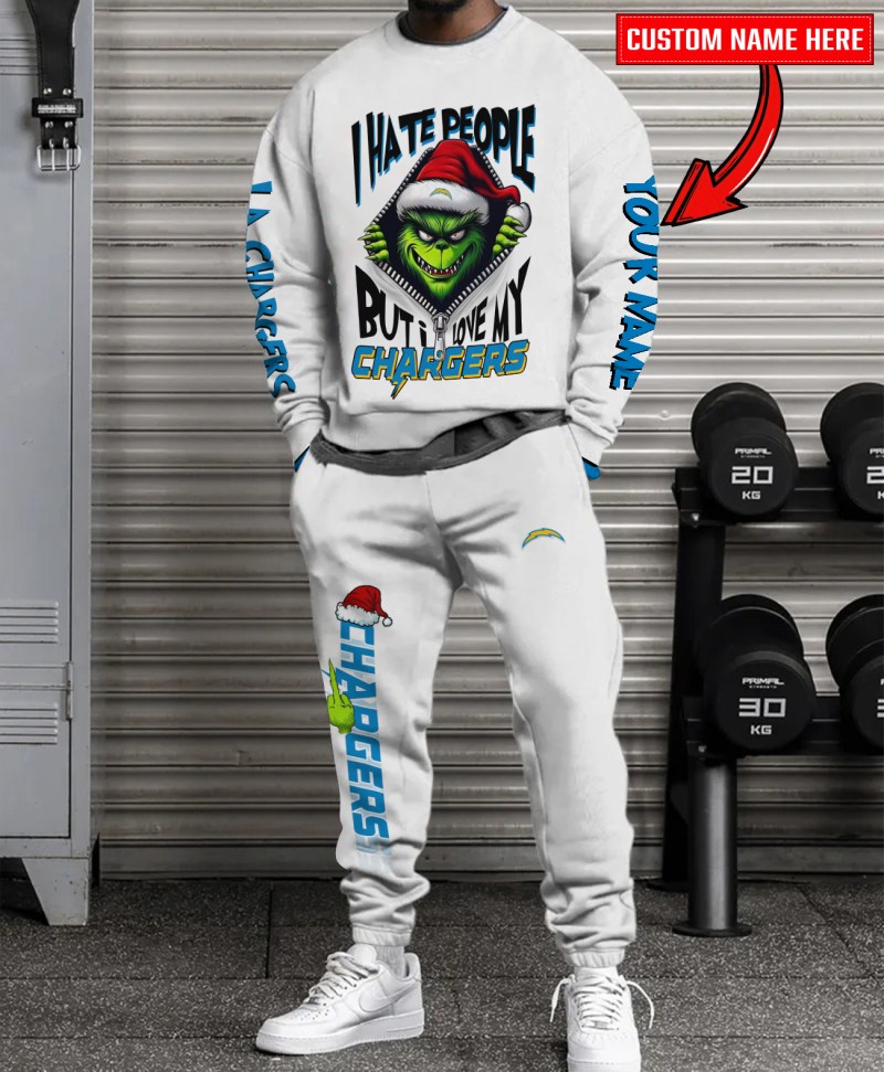 Los Angeles Chargers Sweatshirt and Sweatpants Christmas Collection