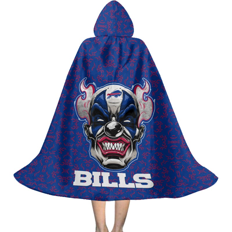 Buffalo Bills Halloween Clown Cloak Back View