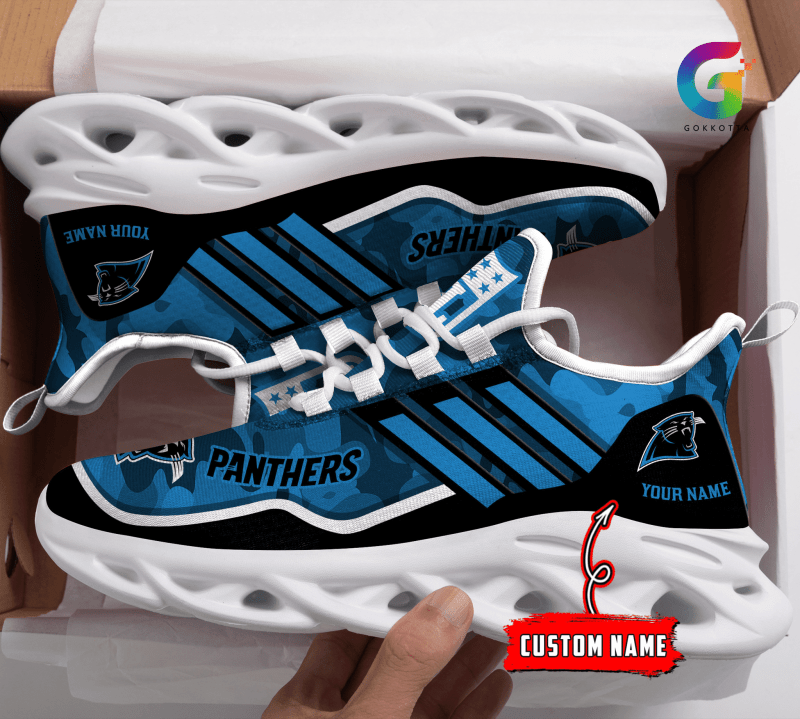 Carolina Panthers Personalized Yeezy Sneakers