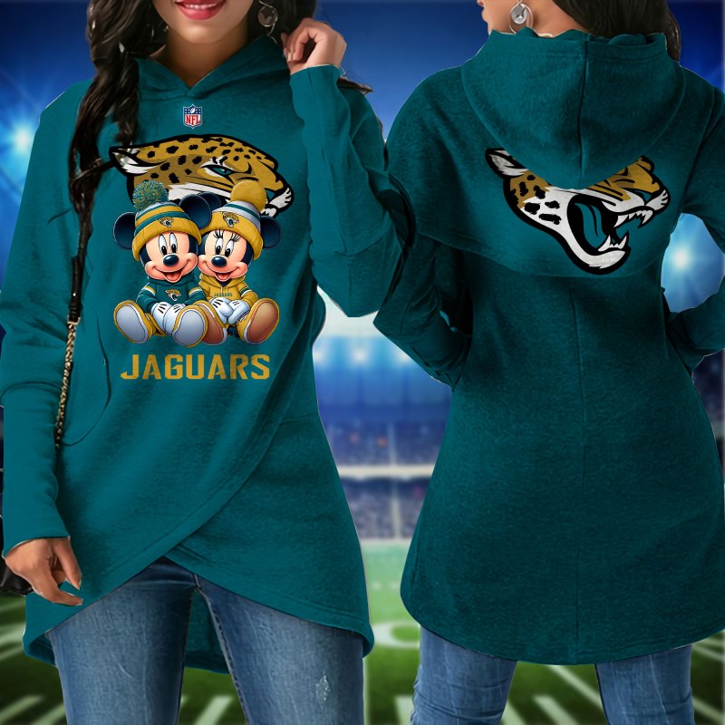 Jacksonville Jaguars Women Irregular Hoodie