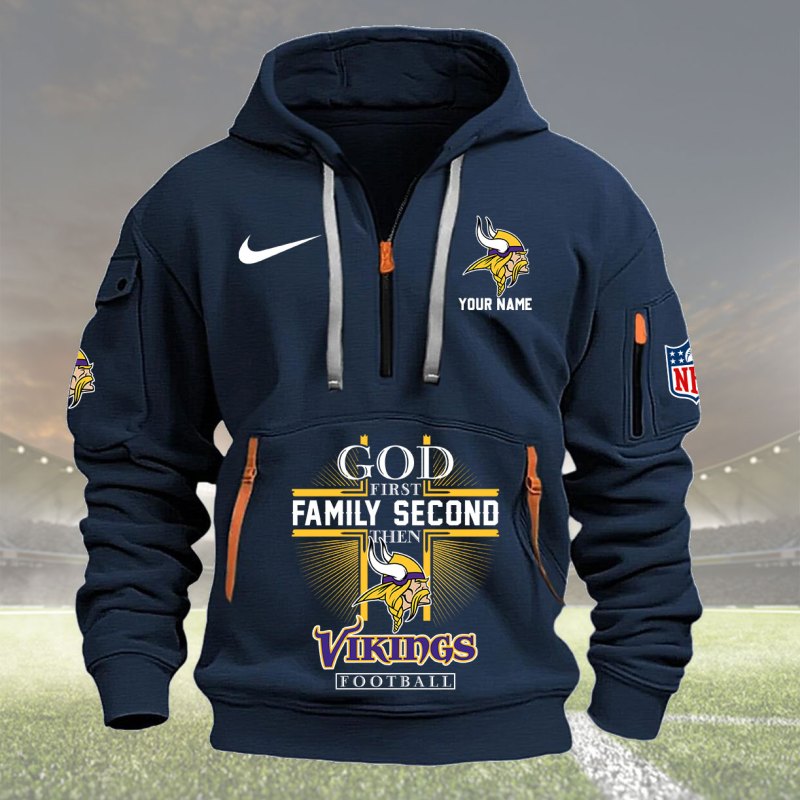 Navy Minnesota Vikings Hoodie