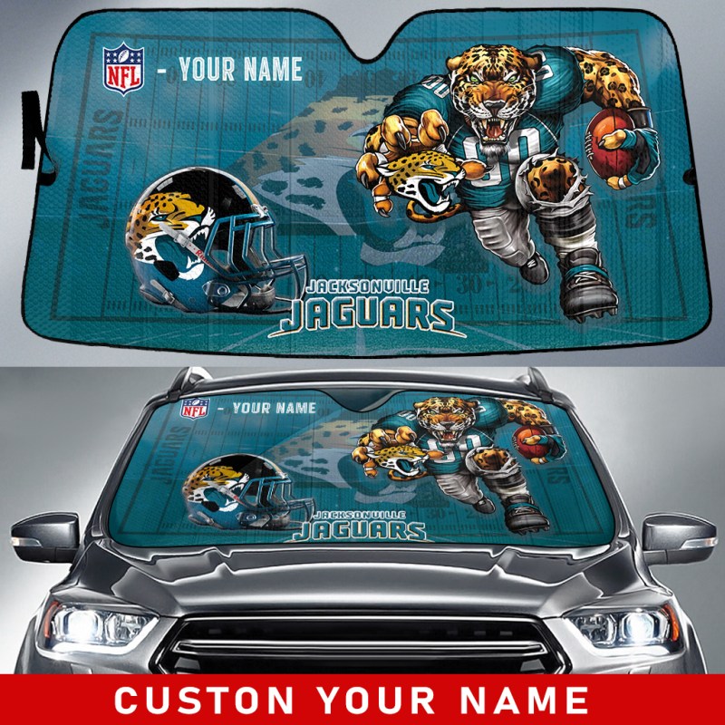 Jacksonville Jaguars Personalized Auto Sun Shade