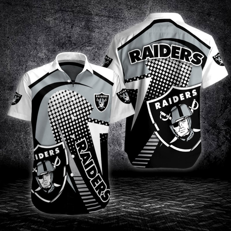 Las Vegas Raiders Button Shirt Sizing Chart