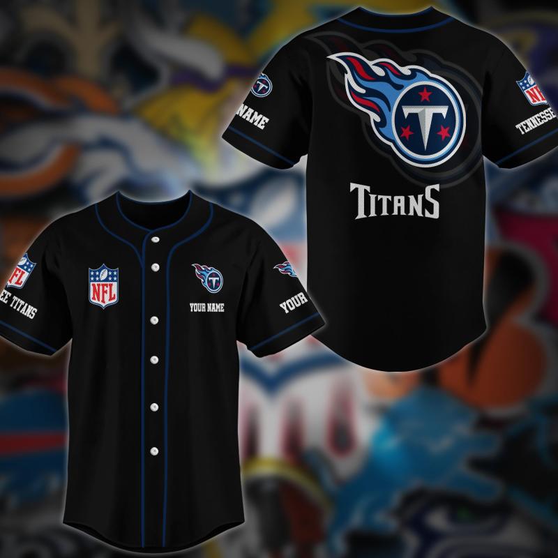 Personalized Tennessee Titans Baseball Jersey