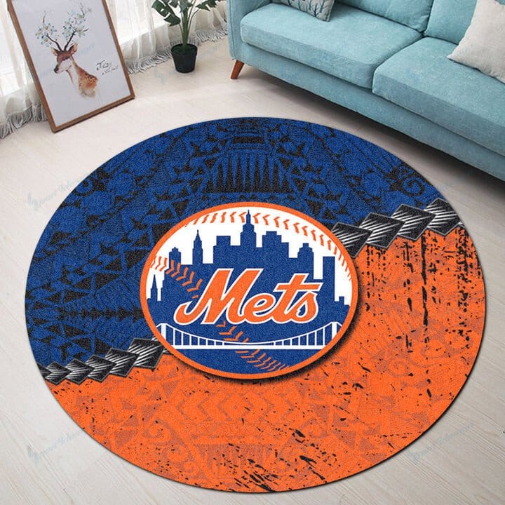 New York Mets Round Rug