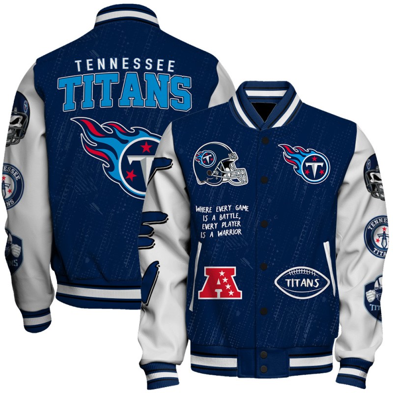 Tennessee Titans Unisex Athletic Legacy Varsity Jacket