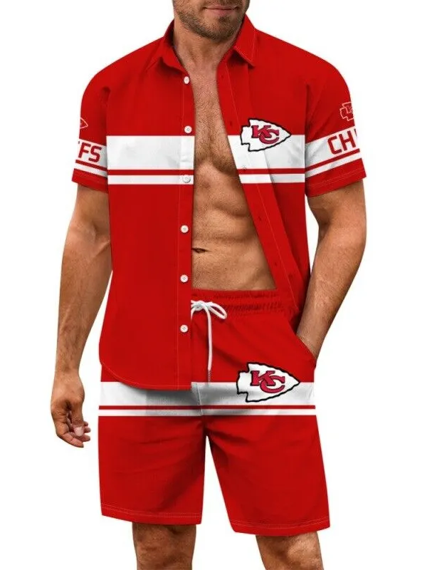 Kansas City Chiefs Combo Hawaiian Shirt and Shorts