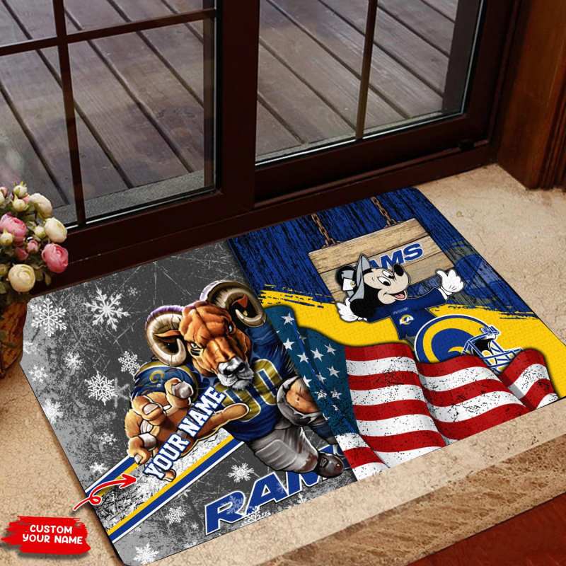 Los Angeles Rams Personalized Doormat