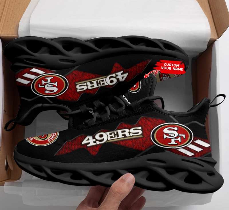 Personalized Yezy Running Sneakers for 49ers Fans